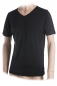 Preview: Unterhemd, Shirt, V-Ausschnitt, 100% Seide, Interlock, Schwarz, S